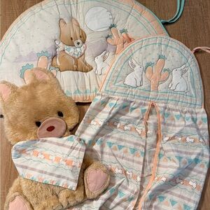 vintage Judi S. "Desert Animals" baby crib nursery set